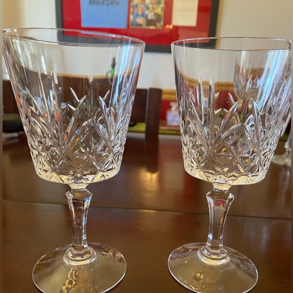 2 Cristal D'Arques Durand Chantilly Taille Beaugency Water Wine Glasses 6 5/8". - Picture 2 of 2